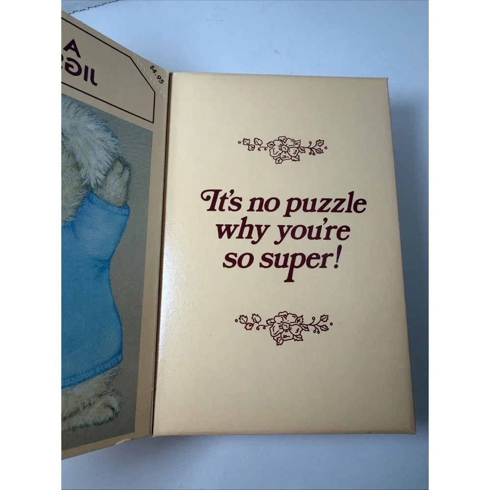 Vintage Shirt Tales 2 Sided Jigsaw Puzzle Hallmark Complete Over 60 Pieces Kip